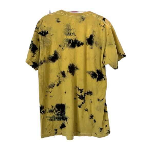 Harry Potter Hufflepuff Yellow Tie Dye Wizard T Shirt Tee Top Mens Size Medium - Picture 5 of 7